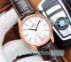 Omega Copy Watch Rose Gold Bezel Brown Leather Strap (1)_th.jpg